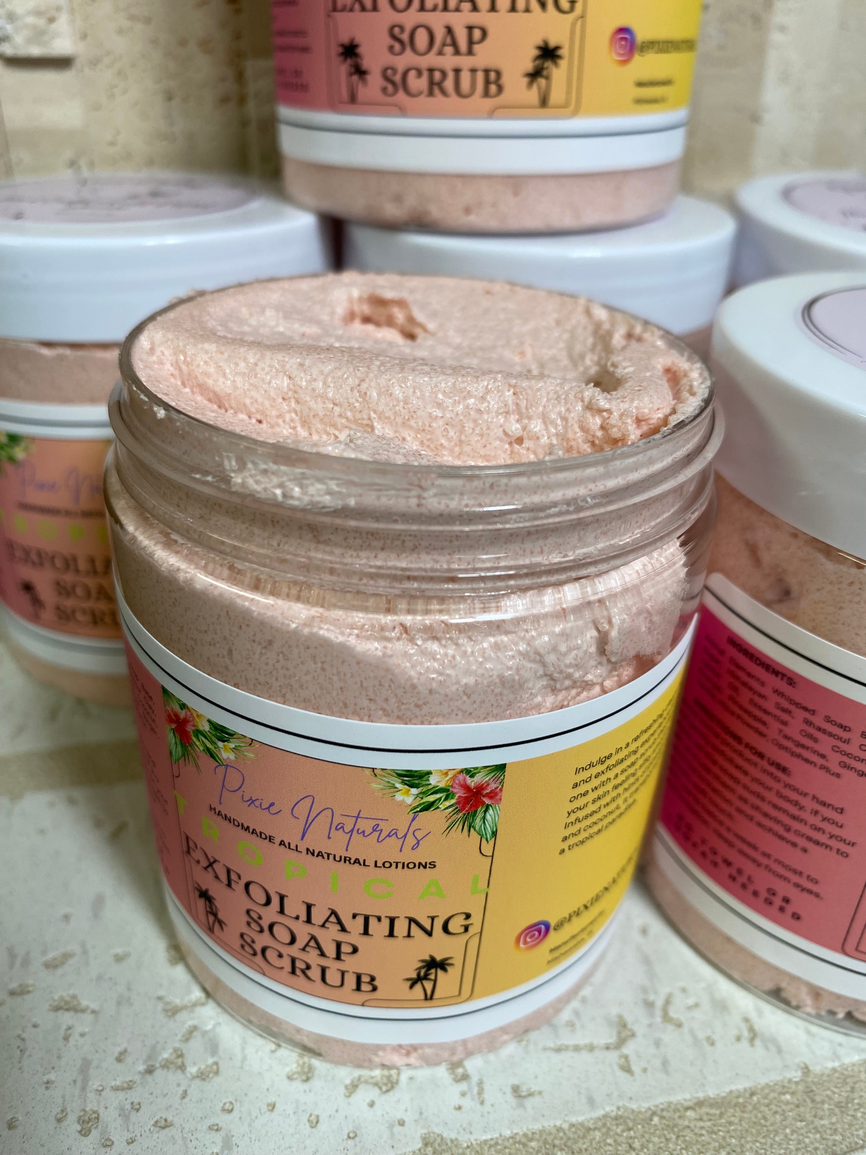 Exfoliating Sugar Soap Scrub