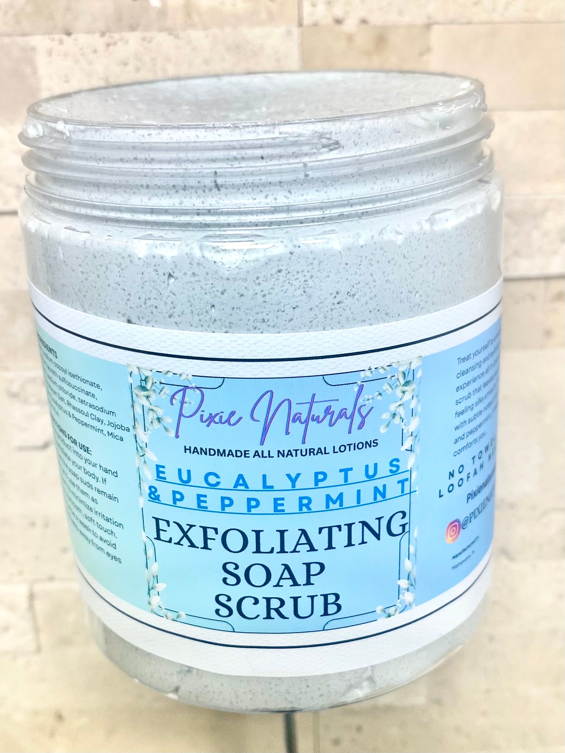 Exfoliating Sugar Soap Scrub