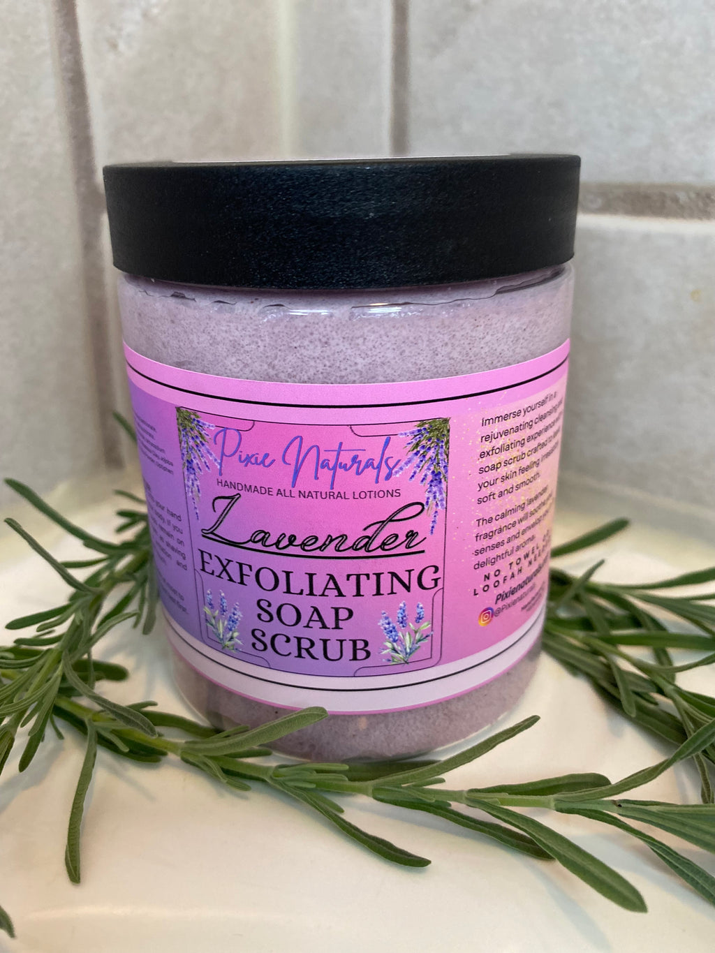 Exfoliating Sugar Soap Scrub