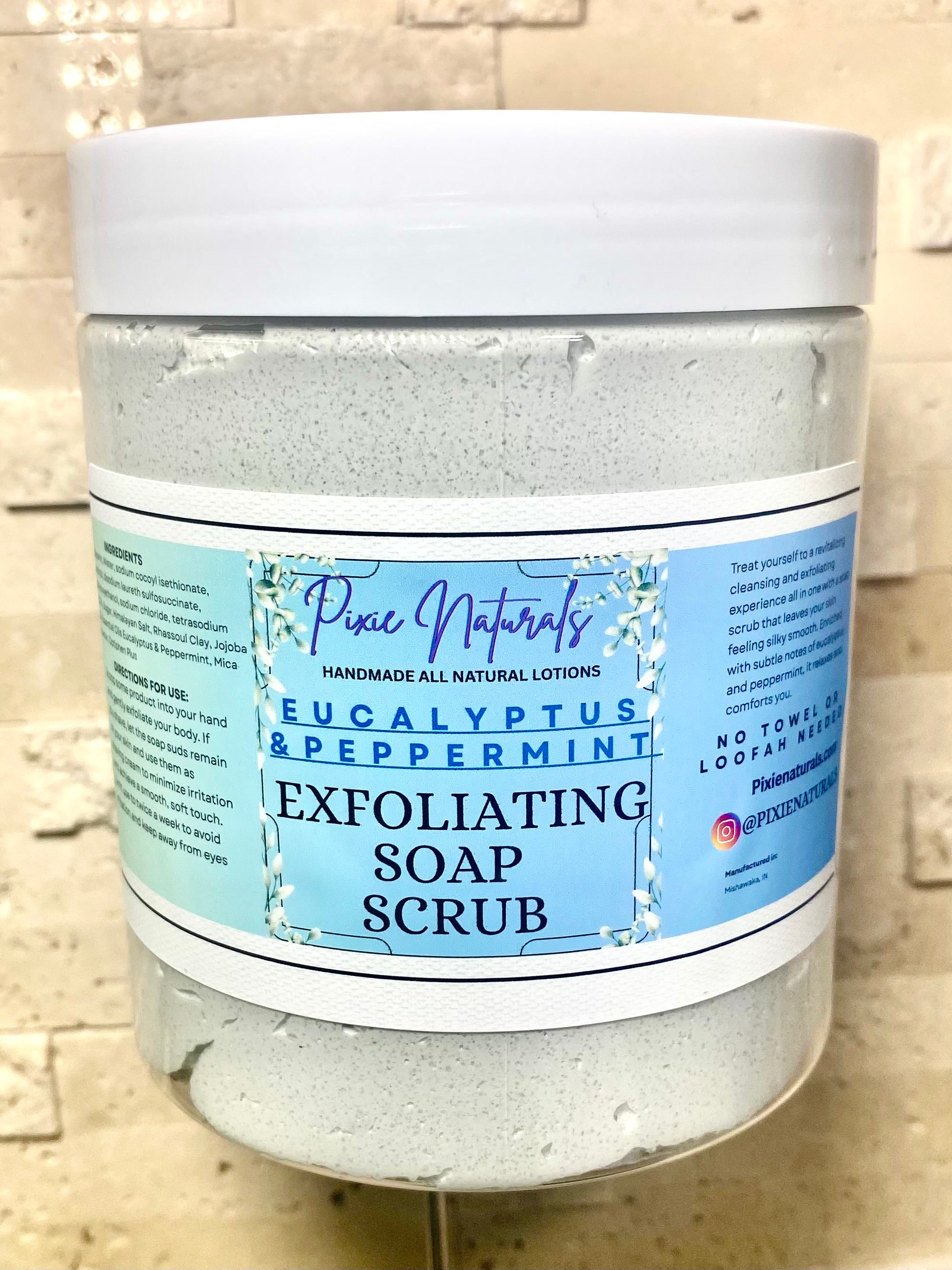 Exfoliating Sugar Soap Scrub
